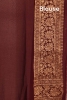 Pure Handloom Zari Butta Banarasi Georgette Silk Saree